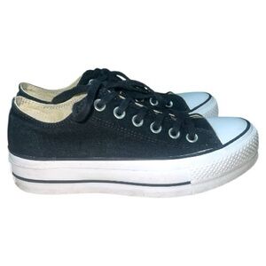 Converse‎ “Chuck Taylor All Star Lift” Platform Low Top Black Size 6.5